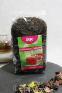 Чай черный клубника со сливками "Kejo" 200 гр.