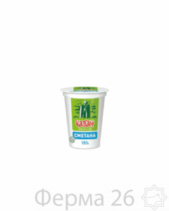 Сметана Чабан 15% 400 гр.