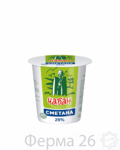 Сметана Чабан 25% 400 гр.