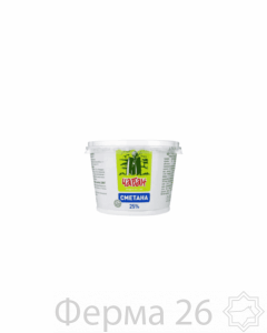 Сметана Чабан 25% 300 гр.